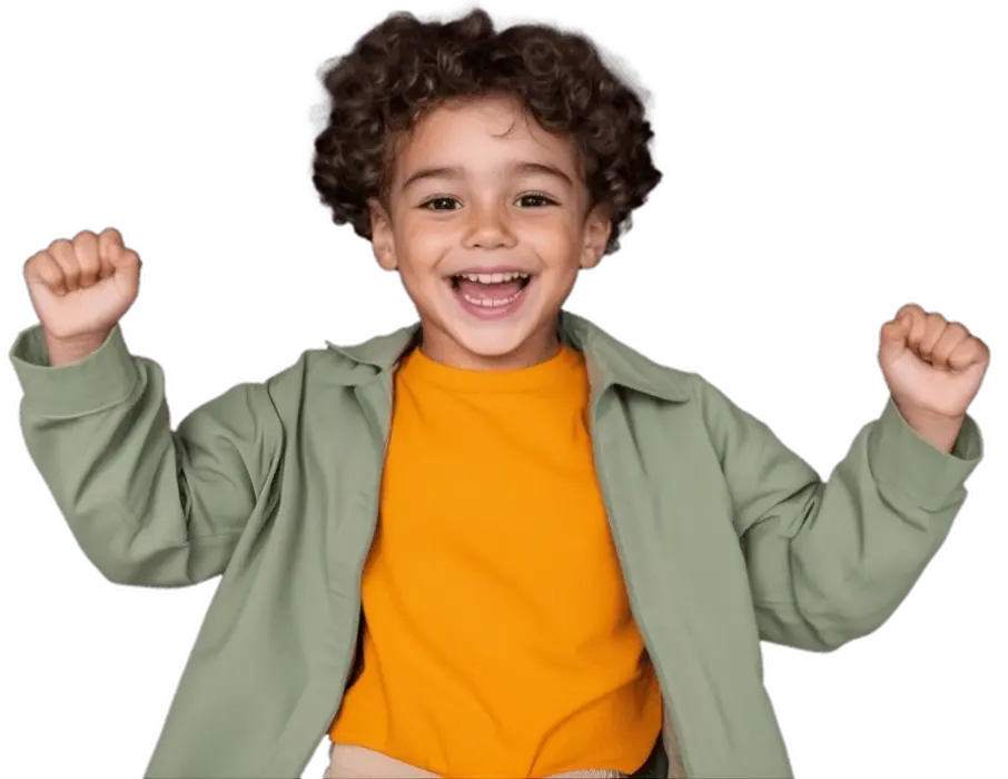 Happy child at daycare