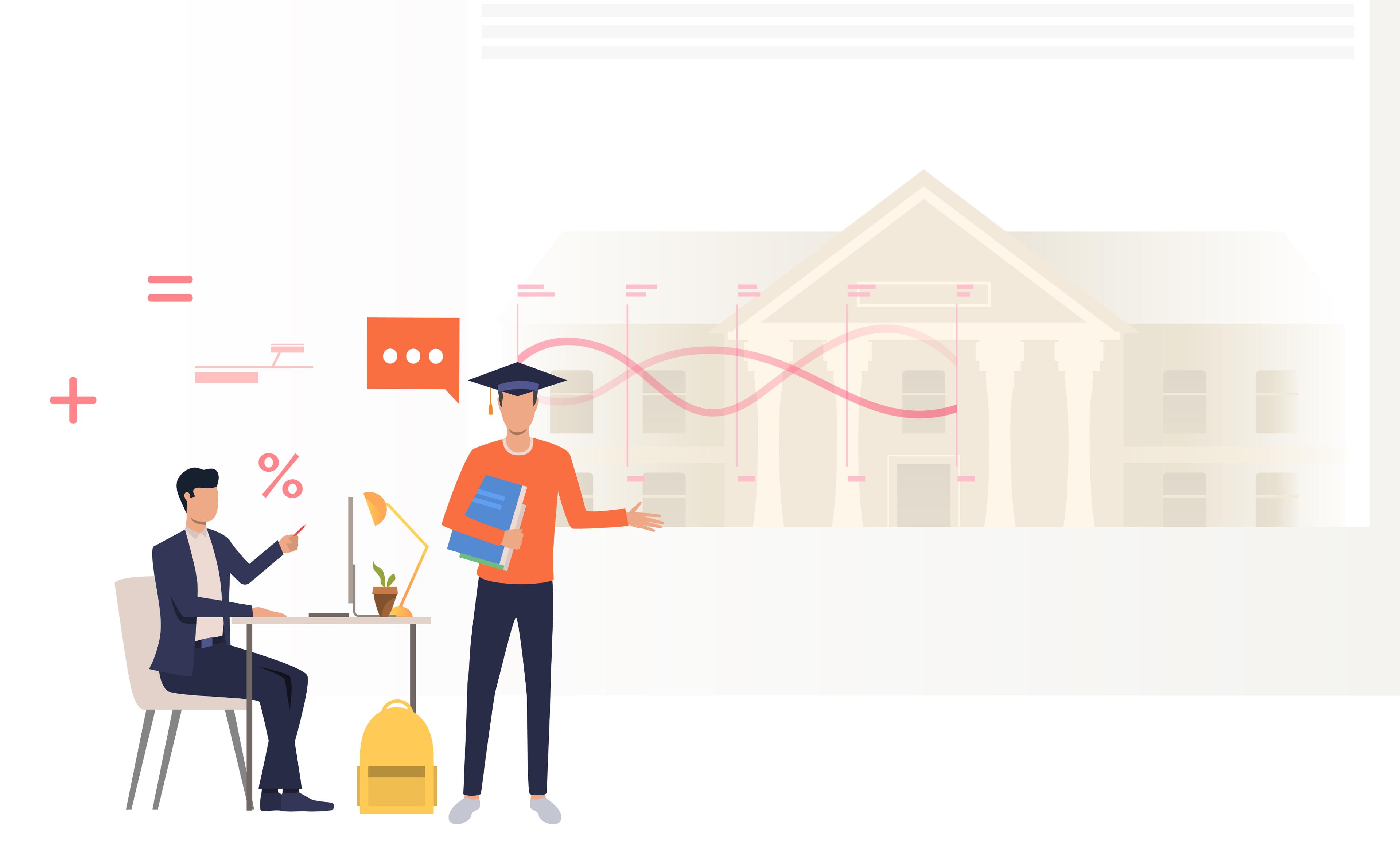 Students using digital platform